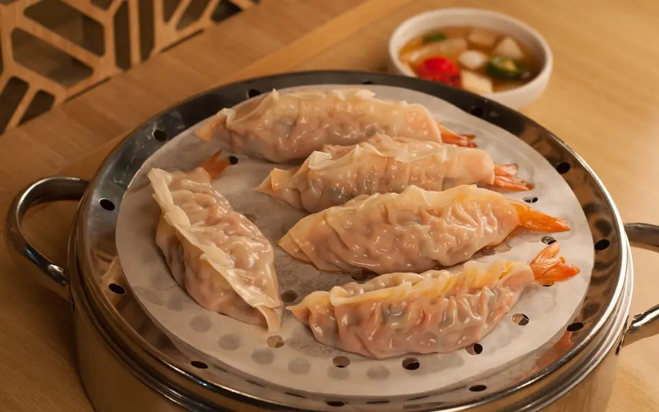 김치통새우만두